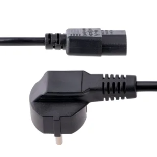 StarTech 2m (6ft) Computer Power Cord, 18AWG, EU Schuko to C13 Power Cord, 10A 250V, Black Replacement AC Cord, TV/Monitor Power Cable, Schuko CEE 7/7 to IEC 60320 C13 Power Cord - PC Power Supply Cable - Power cable - power IEC 60320 C13 to power CEE 7/7 (M) - 1.8 m - black - Europe - for P/N: KITBXAVHDPEU, KITBXDOCKPEU