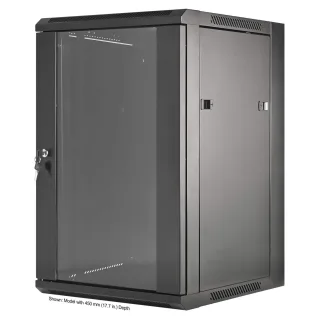 Intellinet 711951 Network Cabinet Wall Mount 15U- (Standard) 600MM Black Flatpack