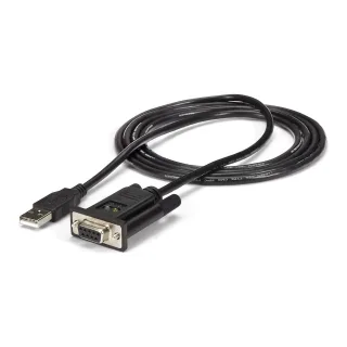 Startech USB to Serial RS232 Adapter - DB9 Serial DCE Adapter Cable with FTDI - Null Modem - USB 1.1 / 2.0 - Bus-Powered (ICUSB232FTN) - Serial adapter - USB 2.0 - RS-232 - black