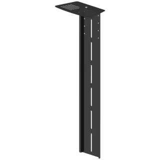 Video conference shelf - fixes to VFM W heavy duty wall mounts - supports camera above or below display - designed for cameras such as logitech rally camera - works with VFM F50 floor stands - black