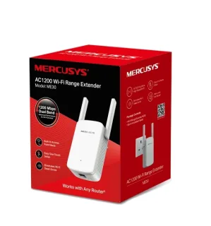 Mercusys ME30 V1.2 - Wi-Fi range extender - 100Mb LAN - Wi-Fi 5 - 2.4 GHz, 5 GHz - in wall