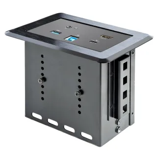 Startech Conference Room Docking Station, Universal Laptop Dock, 4K HDMI, 60W Power Delivery, USB Hub, GbE, Audio, In-Table Connectivity Box For Huddle/Boardroom Collaboration Space - For Teams & Zoom Calls - Docking station - USB-C / USB 3.0 - HDMI - 1GbE - TAA Compliant