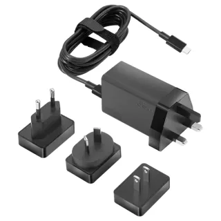 Lenovo 65W USB-C Travel Adapter - Power adapter - AC 100-240 V - 65 watt - black - for ThinkPad T16 Gen 4 21QN
