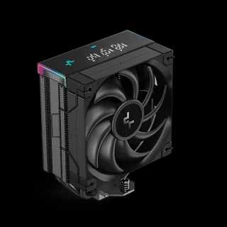 DeepCool AK400 Digital Pro CPU Air Cooler, ARGB Fan & Digital Display, 120mm PWM Fan, 4 Copper Heatpipes, Quiet Operation, Intel & AMD Compatible Black