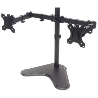 Manhattan 461559 TV/Monitor Desk Mount 2 Screens 27" Desk VESA to 100X100MM