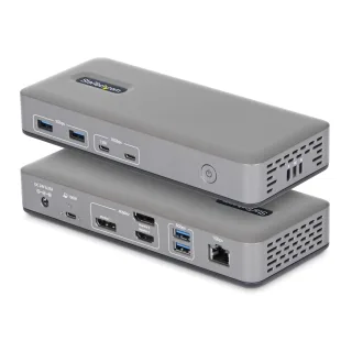 Startech - Docking station - for laptop - USB-C 3.2 Gen 2 - HDMI, 2 x DP - 1GbE - United Kingdom, Europe