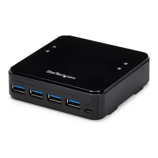 Startech USB 3.0 Peripheral Sharing Switch - 4 USB 3.0 x 4 Computers - Mac / Windows / Linux - USB A/B Switch - USB Switch (HBS304A24A)