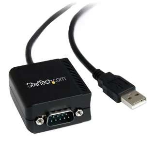 Startech USB to Serial Adapter - Optical Isolation - USB Powered - FTDI USB to Serial Adapter - USB to RS232 Adapter Cable (ICUSB2321FIS)