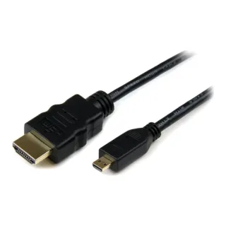 Startech 0.5m High Speed HDMI Cable with Ethernet HDMI to HDMI Micro - HDMI cable with Ethernet - HDMI male to 19 pin micro HDMI Type D male - 50 cm - black