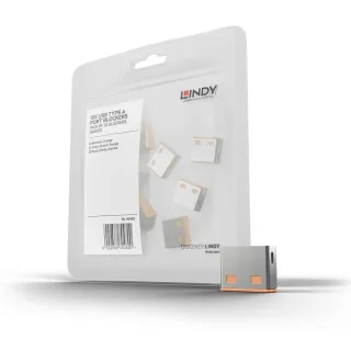 Lindy 40463 USB Port Locks Orange Expansion Kit for No. 40453