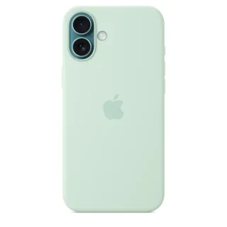 Apple - Protective cover for mobile phone - MagSafe compatibility - silicone - aquamarine - for iPhone 16 Plus