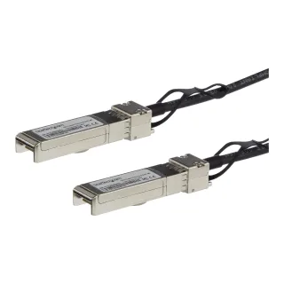 Startech MSA Uncoded Compatible 3m 10G SFP+ to SFP+ Direct Attach Breakout Cable Twinax, 10 GbE SFP+ Copper DAC 10 Gbps Low Power Passive Transceiver Module DAC, 10GE Breakout Cable - Lifetime Warranty (SFP10GPC3M) - Direct attach cable - SFP+ to SFP+ - 3 m - twinaxial - SFF-8431/SFF-8432 - passive - black