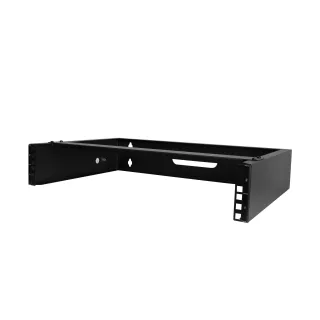 Startech 2U Wall Mount Rack, 19" Wall Mount Network Rack, 14 inch Deep (Low Profile), Wall Mounting Patch Panel Bracket for Network Switches, IT Equipment, 77lb (35kg) Capacity - Network Equipment Rack (RACK-2U-14-BRACKET)