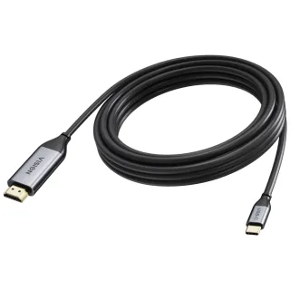 5 m USB C to HDMI cable - 4K at 60 Hz - Gold plated connectors - USB C 3.2 (m) to HDMI (m) - outer diameter 4.5 mm - 18 Gbps - 32 AWG - coaxial copper - black