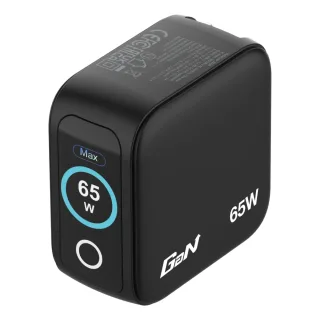 Verbatim Mini GaN Charger with Display, 65W 3-Port + 60W USB-C to USB-C Cable
