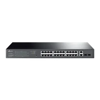 TP-Link TL-SG1428PE - Switch - smart - 24 x 10/100/1000 (PoE+) + 2 x 10/100/1000 - rack-mountable - PoE+ (250 W)