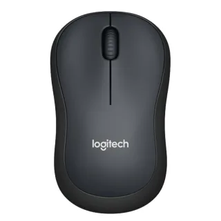 Logitech M220 Silent - Mouse - optical - 3 buttons - wireless - 2.4 GHz - USB wireless receiver - charcoal