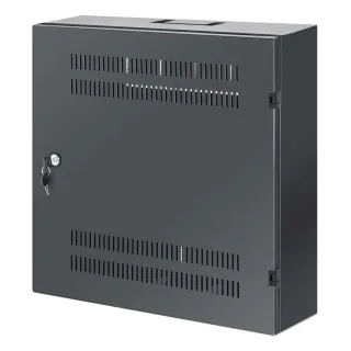 Intellinet 713689 Low Profile 19" Wall Mount- Cabinet Black 4U/Horiz 2U/Verti