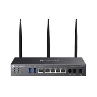 TP-Link Omada DR3650v V1 - Gateway - 1GbE - Wi-Fi 6 - 2.4 GHz, 5 GHz - analogue ports: 2 - digital ports: 1 - cloud-managed desktop / wall mountable