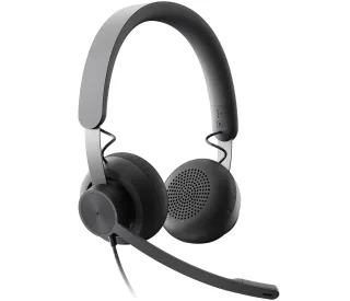 Logitech Zone Wired MSFT Teams - Headset - on-ear - wired - USB-C - graphite - Certified for Microsoft Teams