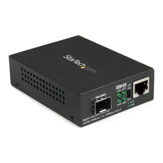 Startech Multimode / Single Mode Fiber Media Converter - Open SFP Slot - 10/100/1000Mbps RJ45 Port - LFP Supported - IEEE 802.1q Tag VLAN - (MCM1110SFP)