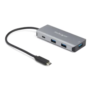 Startech 4 Port USB C Hub w/ 3x USB A & 1x USB C, SuperSpeed 10Gbps USB Type-C, USB 3.1/3.2 Gen 2 Hub, USB Bus Powered, Compact USB-C to USB Adapter Hub, Portable/Laptop Hub, Aluminum - Windows/macOS/Linux (HB31C3A1CB) - Hub - 1 x USB-C + 3 x USB 3.1 - desktop - for P/N: PEXUSB321C