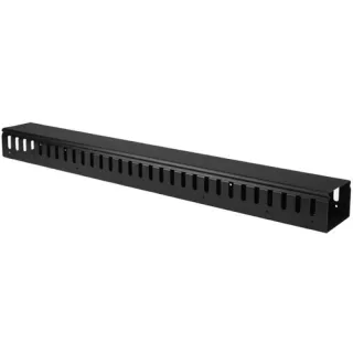 Startech 3ft (1m) Vertical Cable Management Duct with Cover - 0U Open Slot Finger Duct Wire Raceway for 19 Inch Server Rack - Slotted Cord Channel (CMVER20UF) - Cable organizer - 91.4 cm - black - 20U - for P/N: RK2537BKM, RK4242BK24, RK4242BK30