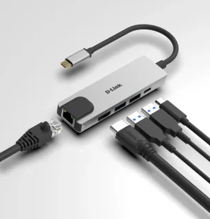 D-Link DUB-M520 - Docking station - USB-C / Thunderbolt 3 - HDMI - 1GbE