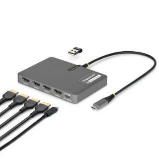 Startech - Docking station - for laptop - USB-C - 4 x HDMI - TAA Compliant
