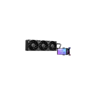 Antec Vortex View 360 Black AIO Liquid CPU Cooler, Massive 5-Inch Rotatable IPS LCD Display, 9th Gen Asetek Pump for 400W TDP, Triple 120mm PWM Fans,  ARGB Backglow