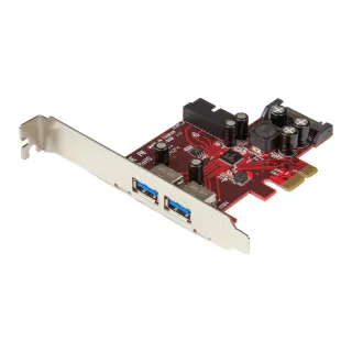Startech 4 Port PCI Express USB 3.0 Card - 2 Ext & 2 Int (IDC) - SATA Power - USB adapter - PCIe 2.0 low profile - USB 3.0 x 4