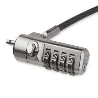 Startech 6.5ft (2m) Laptop Cable Lock, 4 Digit Combination Laptop/Desktop Security Cable Lock for K-Slot Devices/Computers/Monitors, Portable Anti-Theft Vinyl Coated Steel Cable Lock - K Slot Laptop Lock (LTLOCK4D)