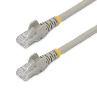 Startech 5m CAT6 Ethernet Cable, 10 Gigabit Snagless RJ45 650MHz 100W PoE Patch Cord, CAT 6 10GbE UTP Network Cable w/Strain Relief, Grey, Wiring is UL Certified/TIA - Category 6 - 24AWG (N6PATC5MGR) - Patch cable - RJ-45 (M) to RJ-45 (M) - 5 m - UTP - CAT 6 - snagless - grey