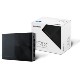 Gigabyte BRIX (GB-BN1P-N200) Barebone Kit, Intel N200 3.2GHz Quad Core CPU, 1 x DDR4 SO-DIMM Slot, 2 x M.2 2280 Slots, Wi-Fi 6 & Bluetooth 5.2