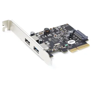 Startech 2-Port USB PCIe Card 10Gbps/port - USB 3.1/3.2 Gen 2 Type-A PCI Express 3.0 x2 Host Controller Expansion Card - Windows/Linux - USB adapter - PCIe 3.0 x4 low profile - USB-C 3.1 Gen 2 x 2 - TAA Compliant