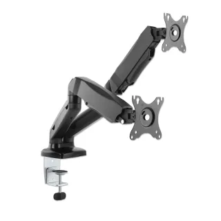 Manhattan 462501 TV/Monitor Desk Mount Dual-spring Full 27" C-clamp/Gr