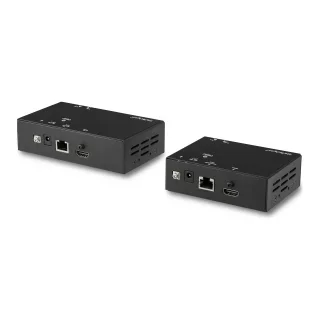 Startech HDMI Over CAT5e / CAT6 Extender - Power Over Cable - 4K 60Hz Up to 70m / 230 ft - 1080p 60Hz up to 100m / 328 ft (ST121HDBT20L) - Video/audio/infrared extender - HDMI - over CAT 5e/6 - up to 100 m - TAA Compliant