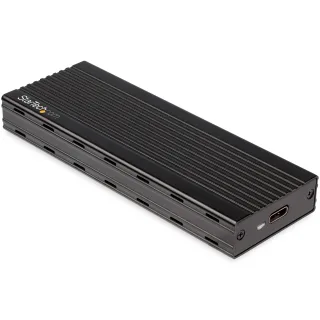 Startech USB-C (10Gbps) to M.2 NVMe SSD Enclosure - Portable M.2 PCIe Aluminum Case - 1GB/s Read & Write - Mac & PC - Storage enclosure - M.2 - M.2 Card - USB 3.1 (Gen 2) - black