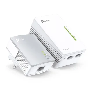TP-Link AV500 Powerline Homeplug WiFi Extender with 2 LAN ports , Twin Pack - TL-WPA4220 KIT