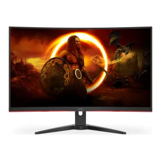 AOC Gaming C32G2ZE/BK - LED monitor - gaming - curved - 32" (31.5" viewable) - 1920 x 1080 Full HD (1080p) @ 240 Hz - VA - 300 cd/m² - 3000:1 - 1 ms - 2xHDMI, DisplayPort - black