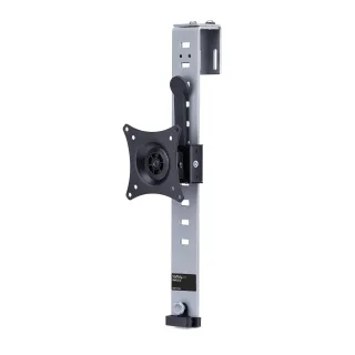 Startech Cubicle Monitor Mount, Cubicle Wall Single Monitor Hanger, Up to 34" VESA Mount Display, Height Adjustable Ergonomic Office Cubicle Hanging Flat Panel Hook & Clamp Bracket - Landscape/Portrait (ARMCBCLB) - Bracket - for Monitor - plastic, steel - silver - screen size: 17"-34" - mounting interface: VESA - wall-mountable