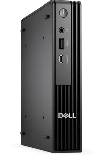 Dell Pro Micro QCM1250 - AI PC - micro Core i3 i3-14100T / up to 4.4 GHz - RAM 8 GB - SSD 512 GB - NVMe - UHD Graphics 730 - Gigabit Ethernet, Bluetooth, IEEE 802.11ax (Wi-Fi 6E) - Win 11 Pro - monitor: none - black - BTS - with 1 Year Basic Onsite Service after remote diagnosis with Hardware-Only Support - Disti SnS