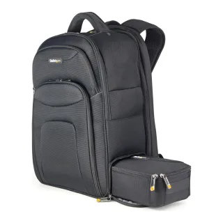 Startech 17.3" Laptop Backpack with Removable Accessory Organizer Case - Professional IT Tech Backpack for Work/Travel/Commute - Ergonomic Computer Bag - Durable Ballistic Nylon - Notebook/Tablet Pockets - Notebook carrying backpack - 17.3