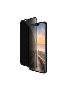 dbramante1928 Eco-shield - Screen protector for mobile phone - with privacy filter - frame colour black - for Apple iPhone 13, 13 Pro, 14, 16e, 17e