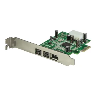 Startech 3 Port 2b 1a 1394 PCI Express FireWire Card Adapter - 1394 FW PCIe FireWire 800 / 400 Card (PEX1394B3) - FireWire adapter - PCI Express x1 - FireWire 800 - 2 ports + 1 x FireWire - for P/N: BNDTB10GI, BNDTB210GSFP, BNDTB310GNDP, BNDTB410GSFP, BNDTB4M2E1, BNDTBUSB3142