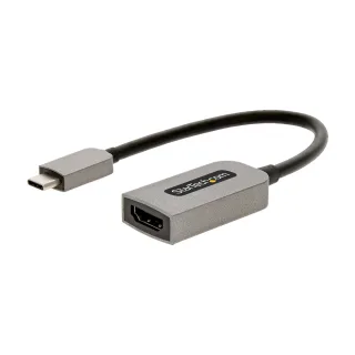 Startech USB C to HDMI Adapter, 4K 60Hz UHD Video, HDR10, USB-C to HDMI 2.0b Adapter Dongle, USB Type-C DP Alt Mode to HDMI Monitor/Display/Projector, USB C to HDMI Converter, M/F - Thunderbolt 3 Compatible - Adapter - USB-C male to HDMI female - 13 cm - space grey - active, 4K60Hz (3840 x 2160) support
