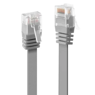 Lindy 47492 2M CAT6 U/Utp Flat Gigabit Network Cable Grey