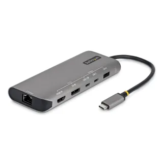 Startech - Docking station - for laptop - USB4 - HDMI, DP - 2.5GbE, 1GbE - 140 watt