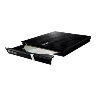 ASUS SDRW-08D2S-U LITE - Disk drive - DVD±RW (±R DL) / DVD-RAM - 8x/8x/5x - USB 2.0 - external - black