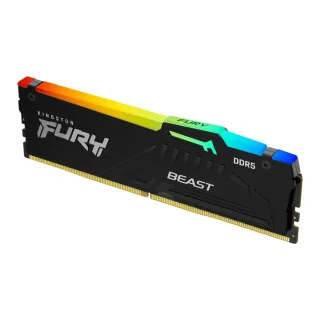 Kingston FURY Beast KF552C40BB2A-32 32GB (1x 32GB) U-DIMM System Memory, 5200MHz, DDR5, CL40, Black, RGB, Intel XMP